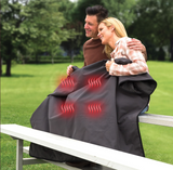 New Retails $199+ My Heatwave Black Portable Heated Throw Blanket USB Charging - 3 Heating Levels | Full Body Fast Heating & Warming | Perfect for Indoor/Outdoor Home & Travel | Size - 48” x 72”