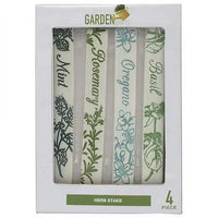 New in package! Garden Party 4 Piece Herb Stakes Set - Mint, Rosemary, Oregano, Basil! Use indoors or out!