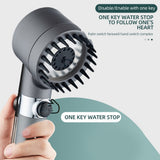 New 4 In 1 High Pressure Shower Head With Filter Shower Head High Pressure 3 Mode Water Saving, includes connector hose!