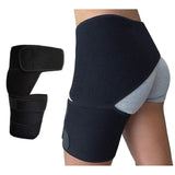 New Healthy Lab Co Sciatica Brace, Ortho-Wrap Hip Brace Original Quality, Hip Brace for Sciatica Pain Relief, Groin Thigh Sleeve Hip Support Wrap, Wrap Hip Brace for Men Women (Black)