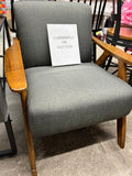 New assembled Hofstetter Upholstered Armchair By George Oliver in grey! Sturdy, Luxurious & comfortable! Has some marks on the arms from transport! Retails $412+