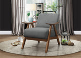 New assembled Hofstetter Upholstered Armchair By George Oliver in grey! Sturdy, Luxurious & comfortable! Has some marks on the arms from transport! Retails $412+
