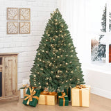 New in box! Wayfair The Holiday Aisle 6.5' H Traditional Pre-lit Artificial Christmas Tree with Warm Lights and Metal Stand, Wide Realistic Tree Retails $265+