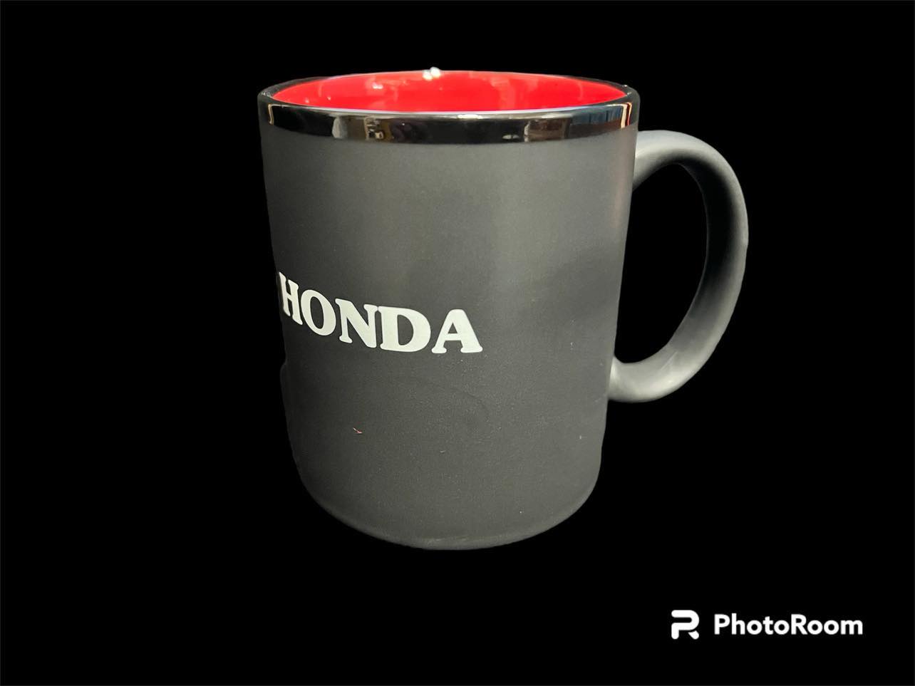 New great quality Mug with Windsor Honda Promo grey exterior, red interior