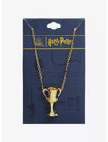 New Harry Potter Horcrux Hufflepuff Cup Necklace in Gold Finish, designed like a miniature version of Helga Hufflepuff's cup
