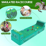 New Horse Race Game-Fun Horse Race Board Game Relaxing Horse Running Game Safe Horse Racing Table Game with 6 Horses Game for Family Party Entertainment