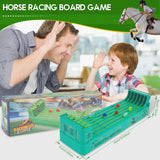 New Horse Race Game-Fun Horse Race Board Game Relaxing Horse Running Game Safe Horse Racing Table Game with 6 Horses Game for Family Party Entertainment