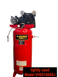 Large Husky Pro 60 Gallon Cast Iron Pump Air Compressor item has had very light use! Was stored for years, includes 14 day Guarantee!
