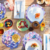 New 36Pcs @ 13.5 Inch Disposable Paper Placema Hydrangea Paper Placemats for Dining Table Parties Wedding Kitchen Decor Bridal Shower