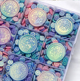 NEW 100pcs Sealing Wax, Stamp Beads, Mixed Colour, Glitter, Shiny, Rainbow, Aurora, DIY Envelope, Letter, Wedding Invitation, Scrapbooking