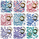NEW 100pcs Sealing Wax, Stamp Beads, Mixed Colour, Glitter, Shiny, Rainbow, Aurora, DIY Envelope, Letter, Wedding Invitation, Scrapbooking