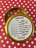 NEW Mickey Mouse FARKLE Game! Perfect travel size in a tin, excellent DCL Fish Extender FE Gift!