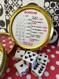 NEW Mickey Mouse FARKLE Game! Perfect travel size in a tin, excellent DCL Fish Extender FE Gift!