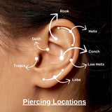 NEW 14K Gold Stud Skull Piercing, Tragus Piercing, Gold Stud Earring, Gold Stud Piercing, Gold Minimal Earring, Gift For Her, Gift For Mom, includes 1 stud! Retails $120