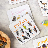 NEW Retails $50, Set of 6 Bird Pun Coasters