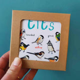 NEW Retails $50, Set of 6 Bird Pun Coasters