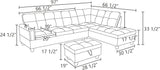 New in box! iLintek Pearl White Right Chaise with decorative pillow! NOTE: This is right chaise ONLY