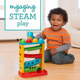 New Infantino Bop & Drop Ball Tower - STEAM Educational Play, Hand-Eye Coordination Skills, and Cause and Effect Play for Babies & Toddlers, 12M+ Retails $63+