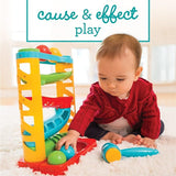 New Infantino Bop & Drop Ball Tower - STEAM Educational Play, Hand-Eye Coordination Skills, and Cause and Effect Play for Babies & Toddlers, 12M+ Retails $63+
