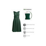 NEW Green Infinity Wrap Dress, Knee Length Dress, WEAR MANY WAYS, One Size Fits 0-18, Retails $161