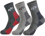New innotree Cushioned Reinforced Heel & Toe Hiking Socks, 3 Pack! Men: 6-9.5 US Size