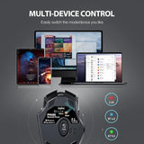 New Inphic Bluetooth Mouse, Multi-Device Silent Rechargeable Bluetooth Wireless Mouse (Three Modes: BT 5.0/4.0 + 2.4G), 1600 DPI Portable Ergonomic Mouse for Laptop, PC