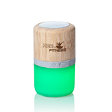 New iQueeny Wireless Speaker - Bamboo Multi Color Changing, Transmission range of 10m/33ft, ours has no promotional writing on the speaker as shown in the pictures