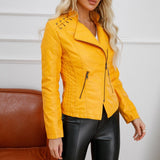 NEW Retail $174+ Women's Ultra Soft Faux leather jacket Sz XL in a beautiful vibrant shade of yellow