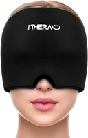 New iTHERAU Headache Relief Hat & Migraine Cap, Migraine Ice Head Wrap Cold Compress, Stretchable Snug Headache Cap for Migraine Mask for Puffy Eyes, Tension, Sinus & Stress Relief! Retails $56+