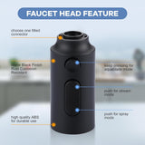New iVIGA Pull Down Faucet Sprayer Head Replacement, Black 3 Function Pull Out Spray Head Nozzle with 9 Adapters for Kitchen Sink Faucet, American Standard for Moen Kohler Delta G1/2 Male Connector