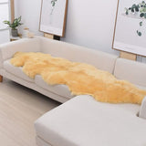 New Soft Fluffy Faux Sheepskin Rug, Cozy Irregular Rugs for Bedroom Living Room Decor, Carpet, Sofa Chair Cover, Side of The Bed, Couch Bench, Pet Dog Cushion Mat, 2 Ft X 6Ft