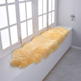 New Soft Fluffy Faux Sheepskin Rug, Cozy Irregular Rugs for Bedroom Living Room Decor, Carpet, Sofa Chair Cover, Side of The Bed, Couch Bench, Pet Dog Cushion Mat, 2 Ft X 6Ft