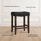 New in box! Retails $267+ Jaeshon Backless Stools for Kitchen Island, Modern Counter Height Stool, Black