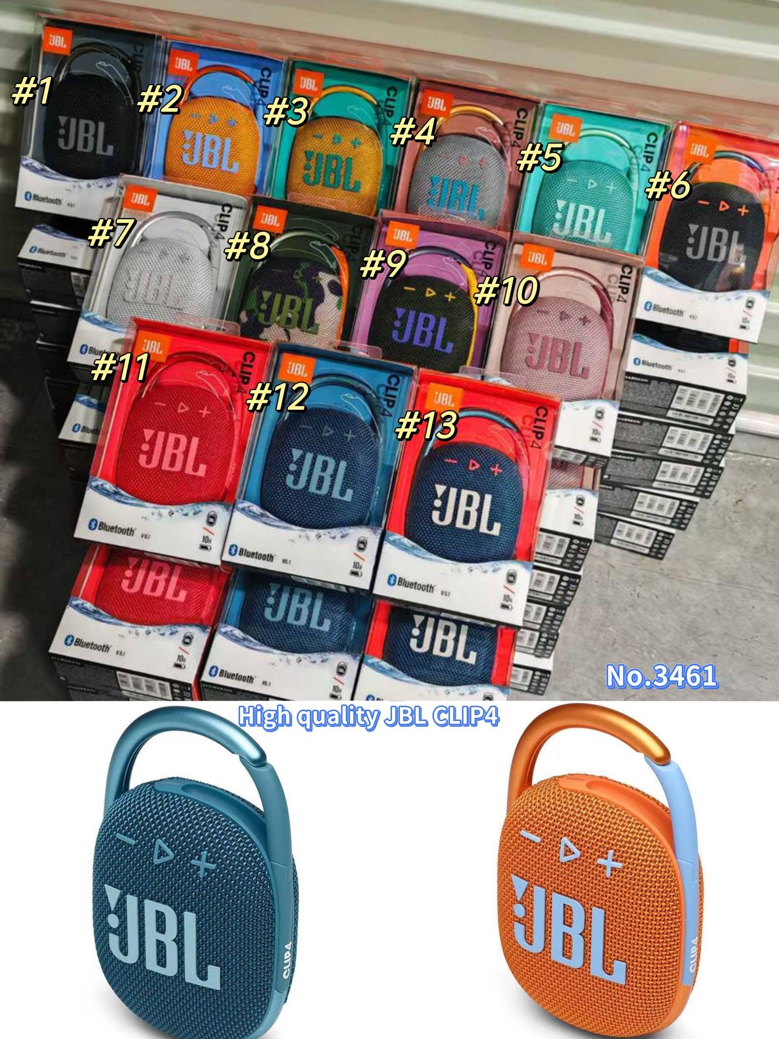 High quality JBL CLIP4 speaker No.346114 13 colors Tax included