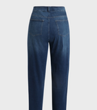 NEW Good Wear Club Retails $110 Women's Tummy Control Cuffed Slim Fit Jeans, Vintage Dark Wash, Sz 3X Petite