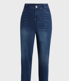 NEW Good Wear Club Retails $110 Women's Tummy Control Cuffed Slim Fit Jeans, Vintage Dark Wash, Sz 3X Petite