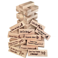 New Naughty Jenga Wood Building Tiles