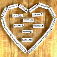 New Naughty Jenga Wood Building Tiles