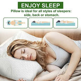 New JJDANFILL Rayon Derived from Bamboo Pillow Standard Size - Machine Washable Bed Pillow for Sleeping for Back, Stomach and Side Sleeper - Firm Shredded Memory Foam Pillow 20 * 26in