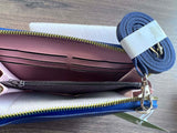 Inspired by Kate Spade Phone Wallet with crossbody strap, BLUE