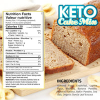 New ANS Performance Keto Muffin/Cake Mix - Low Carb Keto Baking Mix - Banana Nut Bread - Naturally Sweetened - Gluten-Free Treat - Vegetarian Friendly BB 02/24 Retails 12.99+