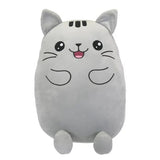 New Kid Connection 16''H plush light grey cat, Soft, smooth, and snuggly