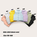 Kids LU 🍋 down vest13 7 colours  Size 110-160 Tax included