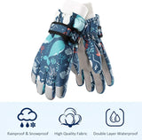 New Ski Gloves for Kids, Waterproof Windproof Snow Gloves Full Finger Touch Screen Cycling Ski Gloves Children's Thermal Winter Gloves for Boys and Girls Aged 2-5