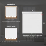 New Kokorona Blackout Roller Shades for Windows with Thermal Insulated Waterproof Fabric, Easy Install, White, 26x72in! $56+