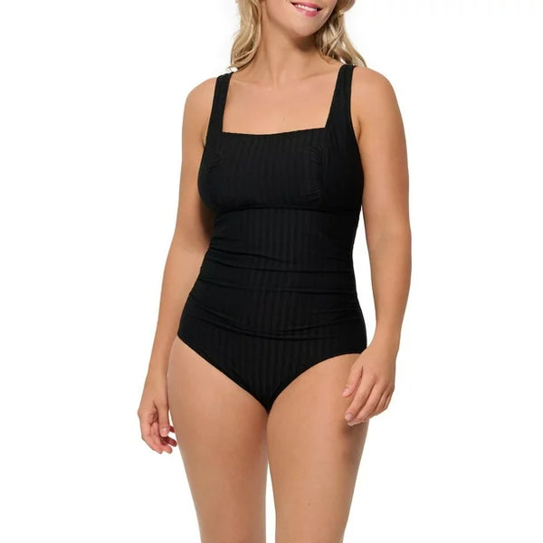 New with tags! Krista D-cup One Piece Swimsuit in Black, Sz 12D! Fits up to 40D Cup