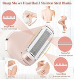 New Women's Lady Shaver 2.0 - Lady Shaver 2.0 Lumiskin, Electric Razor for Women, Painless 2-in-1 Women Electric Razor, Mini Portable Shaver, Legs and Underarm, Portable Waterproof Bikini Trimmer (Pink)