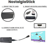 New LAEBAS Nostalgia Stick Wireless Retro Game Console with 20000+ Built-in Games, 4K HDMI Output for TV, Dual 2.4G Wireless Controllers (32 GB, Black)