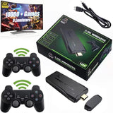 New LAEBAS Nostalgia Stick Wireless Retro Game Console with 20000+ Built-in Games, 4K HDMI Output for TV, Dual 2.4G Wireless Controllers (32 GB, Black)