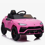 New Assembled, was store display, Uhomepro Lamborghini 12 V Powered Ride on Cars, Remote Control, Battery Powered, Pink